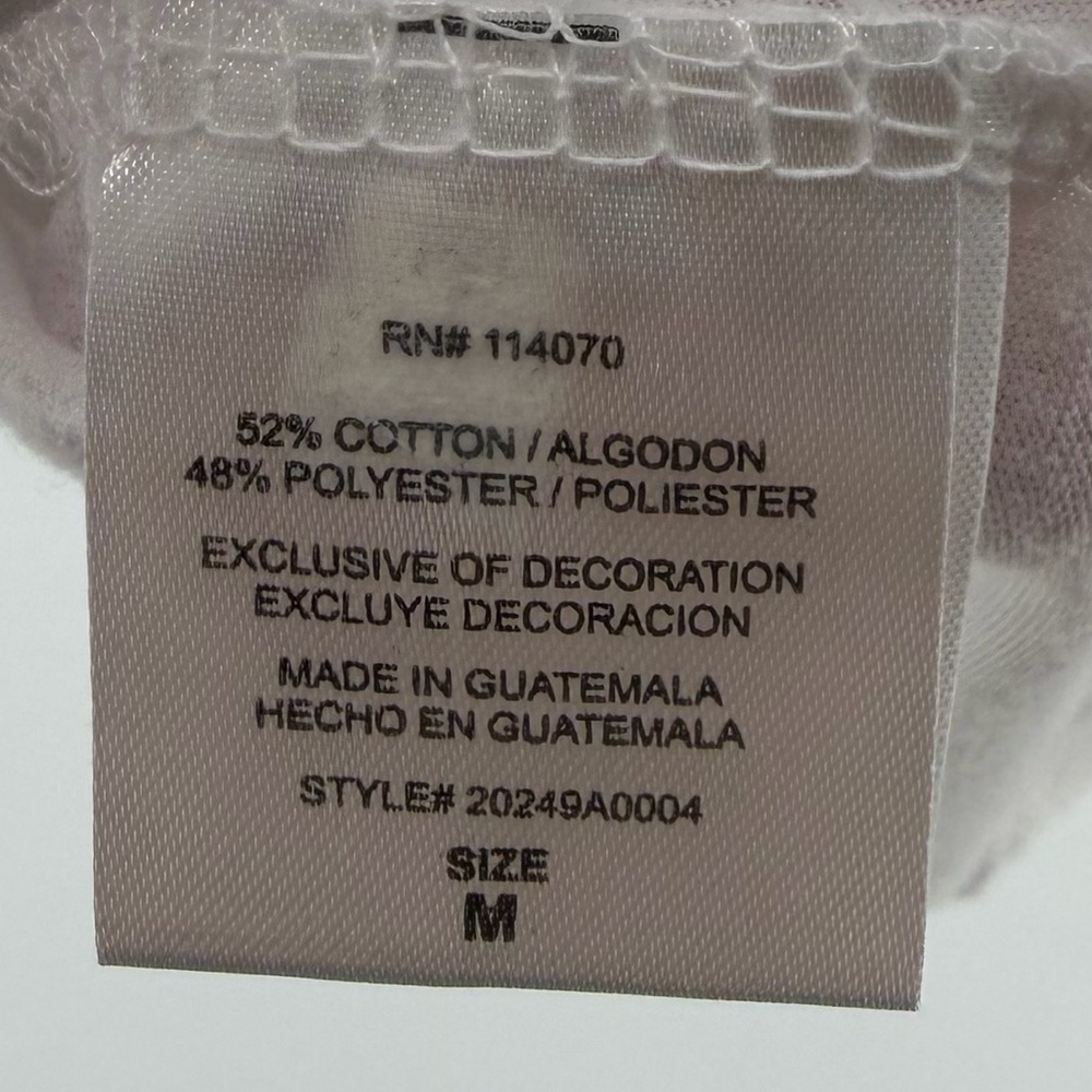 NWT Route 66 Ransom Y2K White V-Neck Butterfly Graphic T-Shirt, Women's Medium - Picture 6 of 7
